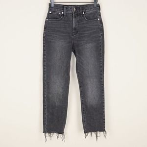Madewell Charcoal Straight Leg Jeans